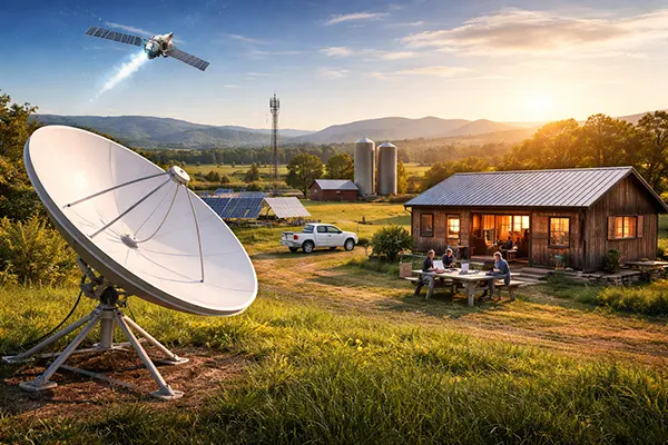 Business satellite link